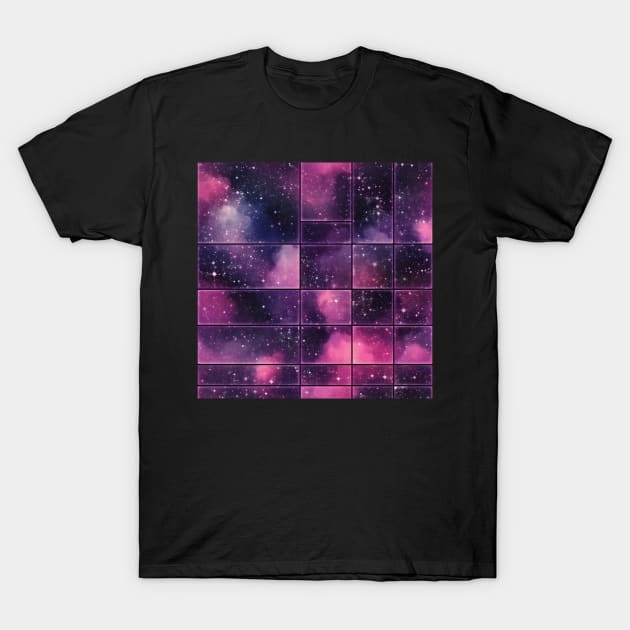 Interminable Space - Infinite Nebula Seamless Pattern T-Shirt by nelloryn